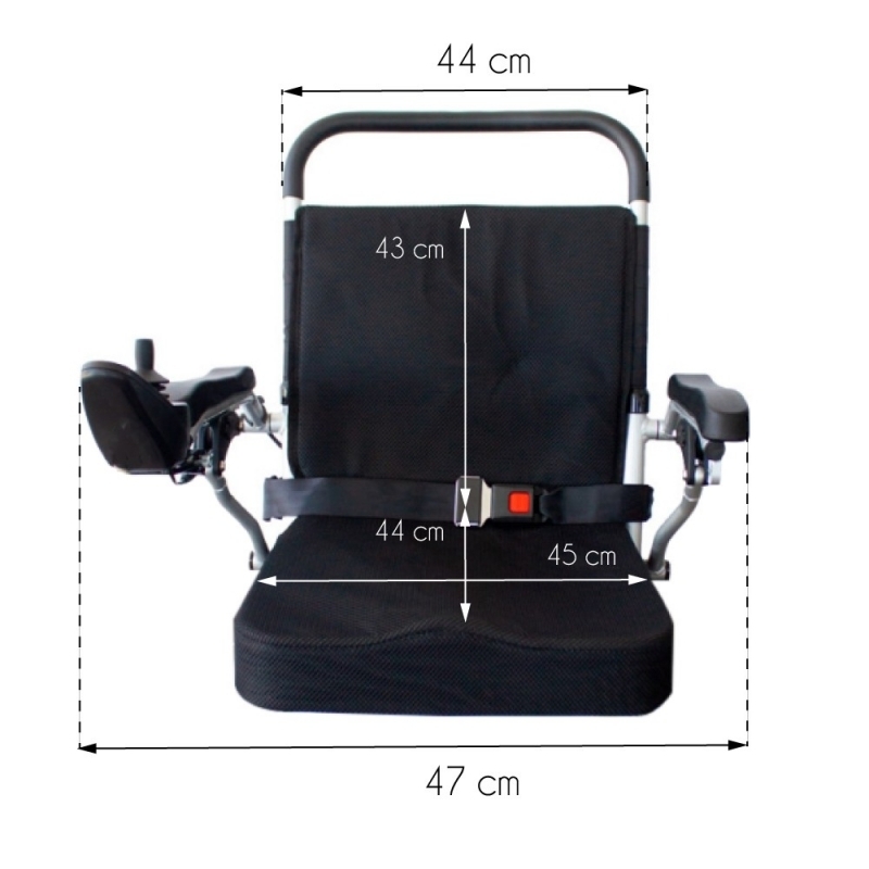 Silla De Ruedas El Ctrica Plegable Aluminio Auton Km V