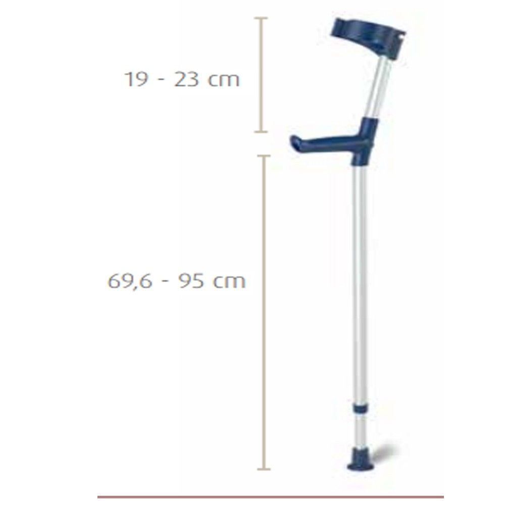 Baston Ingles Muleta De Aluminio Con Codera Articulada Y Altura Regulable Color