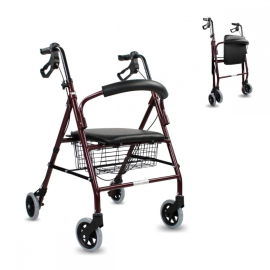 Andadores para personas mayores, andador vertical resistente con  reposabrazos y asiento, para ancianos, discapacitados, personas más bajas,  5