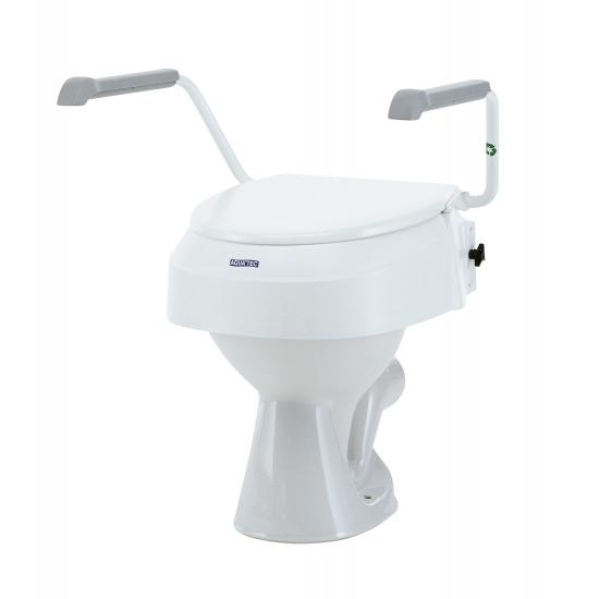 Elevador WC, Con tapa, 10 cm, Blanco, Titán, Hasta 160 Kg, Mobiclinic