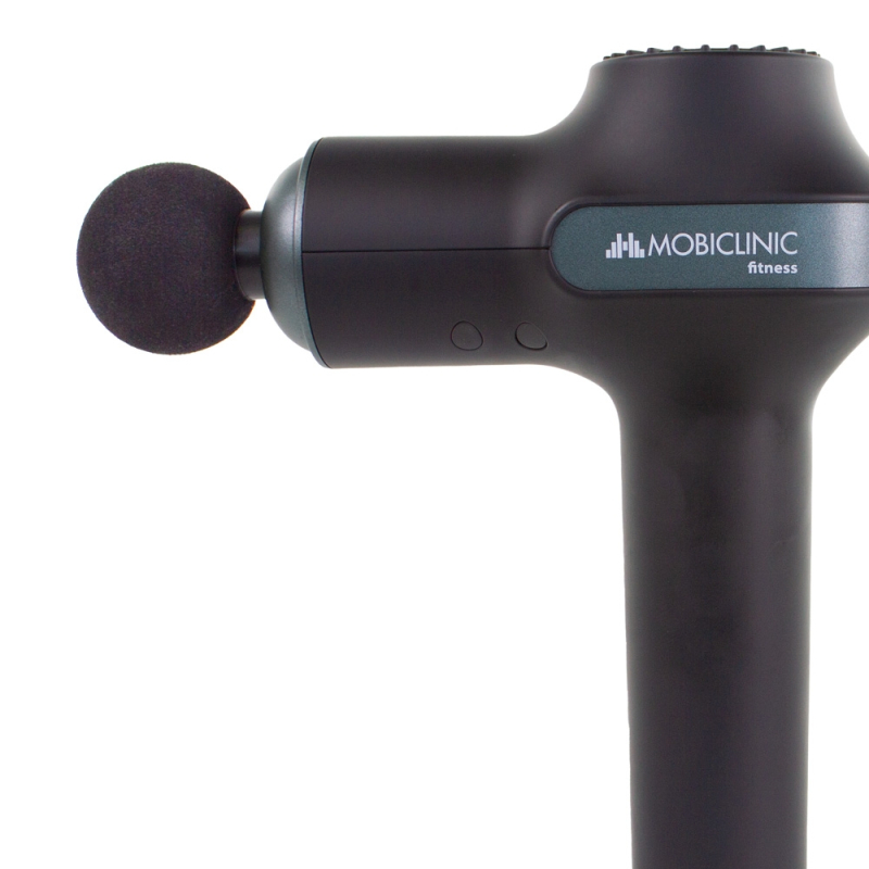 Pistola de masaje muscular portátil con pantalla digital y 4 cabezales  intercambiables Klack