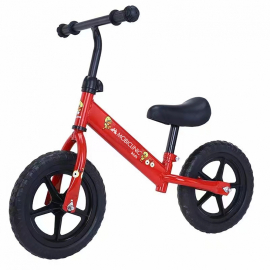 Bicicleta infantil |Sin pedales | 3-5 años |Ultraligera |Asiento manillar ajustables |Máx 40kg |Roja|Jett |Mobiclinic