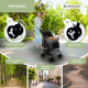 Carrito para perros|Plegable|Ruedas con freno y 360º|3 accesos |Con toldo|Cesta almacenaje y portavasos|Gris|Zuma|Mobiclinic - Foto 4