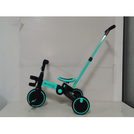 Triciclo 5 en 1 | Evolutivo | Manillar asiento ajustable |Máx 25kg | Ligero | 1 año y medio-5 años | Azul | Chase | Mobiclinic