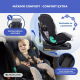 Silla coche infantil |Giro 360º |i-Size |Evolutiva |40 - 150cm |0-12 años|Reclinable |Ajustable |Negra | Lionfix Pro |Mobiclinic - Foto 7