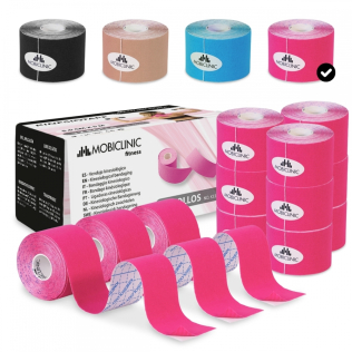 Kinesiotape | Vendaje neuromuscular | 5cm x 5m | 12 unidades | Mobitape | Mobiclinic