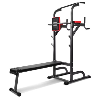 Estación de musculación | 2 en 1 | Multifuncional | Máx 250kg | Altura ajustable | Reclinable | DOMIFIT | Mobiclinic