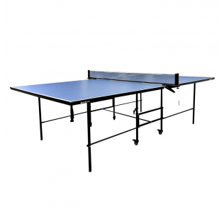 Mesa de Ping Pong | Plegable y portátil | Diseño Profesional | Ruedas 360º | Red, palas y pelotas | Tokyo | Azul | Mobiclinic