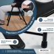 Silla WC | Plegable | Acero cromado | Reposabrazos | Negro | Guadalquivir | Mobiclinic - Foto 4