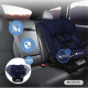 Silla coche infantil | Giro 360º | Reclinable | 40-150 cm | 0-12 años | Top Tether | Ajustable | Azul | Pandafix | Mobiclinic - Foto 3