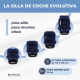 Silla coche infantil | Giro 360º | Reclinable | 40-150 cm | 0-12 años | Top Tether | Ajustable | Azul | Pandafix | Mobiclinic - Foto 6