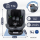 Silla coche infantil | Giro 360º | Reclinable | 40-150 cm | 0-12 años | Top Tether | Ajustable | Negra | Pandafix | Mobiclinic - Foto 2