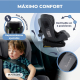 Silla coche infantil | Giro 360º | Reclinable | 40-150 cm | 0-12 años | Top Tether | Ajustable | Negra | Pandafix | Mobiclinic - Foto 5