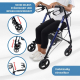 Premium Rollator | Faltbar | Leicht | Bremsen an den Handgriffen | Blau | Augusto | Mobiclinic - Foto 6