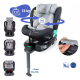 Kinderautositz |360º drehbar|i-Size |Evolutive |40-150cm|0-12 Jahre|Neigungsfähig |Verstellbar |Grau|Lionfix Pro|Mobiclinic - Foto 1