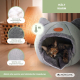 Katzenbett| Plegable | Gris | Confort | Suave | 38x49x45 cm | Carga máx. 12Kg | HelloCatty | Mobiclinic - Foto 6