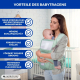 6-in-1-Babytrage | Atmungsaktiv | 0–36 Monate | Verstellbare Träger | Baumwolle | Tasche | Grün | Moley | Mobiclinic - Foto 8