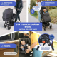 3-in-1-Kinderwagen | Faltbar | I-Size |UV50+-Filter| Moskitonetz, Fußsack, Regenblase | Max. 22kg| Grau |Darky |Mobiclinic - Foto 2