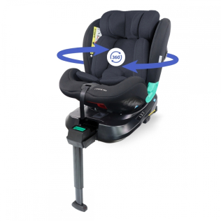 Kinderautositz |360º drehbar |i-Size |Evolutionär |40-150cm |0-12Jahre|Neigungsfähig|Verstellbar |Schwarz|Lionfix Pro|Mobiclinic