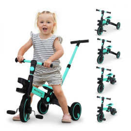 5-in-1-Dreirad | Evolutionär | Verstellbarer Sitzlenker |Max. 25 kg | Leicht | 1 Jahr und 5 Jahre | Blau | Chase | Mobiclinic