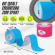 2er Pack Kinesio-Tape | Rosa und Blau | Neuromuskuläre Bandage | 5mx5cm | Modell: Mobitape | Mobiclinic - Foto 2