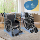 Fauteuil roulant pliant | Grandes roues | 46 cm | Gris | Marsella | Mobiclinic - Foto 1