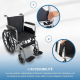 Fauteuil roulant pliant | Grandes roues | 46 cm | Gris | Marsella | Mobiclinic - Foto 5