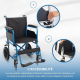 Fauteuil roulant pliant | Petites roues | 46 cm | Bleu | Marsella | Mobiclinic - Foto 5