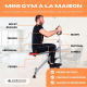 Équipement de musculation | Squats | Fessiers | Pliable | Guidon réglable | Acier | Max. 100kg | VitalFit | Mobiclinic - Foto 7