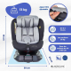 Siège auto enfant |Pivotant à 360º|i-Size |Évolutif |40-150cm|0-12 ans|Inclinable |Réglable |Noir Gris| Lionfix Pro|Mobiclinic - Foto 2