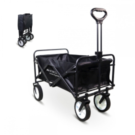 Chariot de transport plage et jardin | Poignée réglable | 85x54,5x75cm | Pliable | Roues 360º | Duna Pro | Mobiclinic