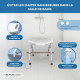 Tabouret de douche blanc | pliable et réglable en hauteur | Delta - Foto 4