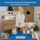 Tabouret de douche blanc | pliable et réglable en hauteur | Delta - Foto 7