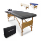 Table de massage pliante | Kinesithérapie | Bois | Revêtement similicuir | 186x60 cm | Noir | CM-01 Light | Mobiclinic - Foto 1