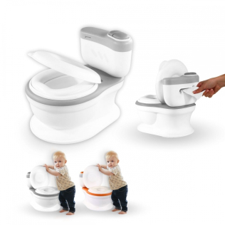 Toilettes enfants | Sonorisées | Seau amovible | De 1 à 6 ans | Antidérapantes | Gris | ToiKid | Mobiclinic