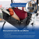 Déambulateur pliable pour âgées en aluminium | Poignée unique | Sac et panier |4 roues | Lumière | Blanc | Olimpo| Mobiclinic - Foto 5