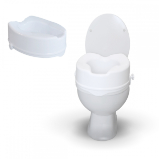 Réhausseur WC | Sans couvercle | Réglable en hauteur | 14 cm | Titan | Mobiclinic