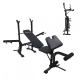 Banc de musculation multifonctionnel | Pliable | Réglable | Support de barre | 148x180x110,5cm | 250kg | Pressfit | Mobiclinic - Foto 1