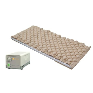 Matelas anti escarres | À air | Avec compresseur | 198 x 86 x 6 cm | Beige | SUNRISE