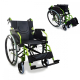 Fauteuil roulant pliable | Aluminium | Dossier divisé | Accoudoirs pliants | Vert | Bolonia | Mobiclinic - Foto 1