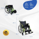 Fauteuil roulant pliable | Aluminium | Dossier divisé | Accoudoirs pliants | Vert | Bolonia | Mobiclinic - Foto 1