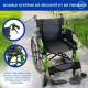 Fauteuil roulant pliable | Aluminium | Dossier divisé | Accoudoirs pliants | Vert | Bolonia | Mobiclinic - Foto 6