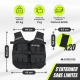 Gilet lesté | 20 kg | Poids réglable | Respirant | Rembourré | Adaptable | Iron20 | Noir | Mobiclinic - Foto 2