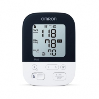 Oberarm-Blutdruckmessgerät | Bluetooth | Blutdruck | Kompatibel mit Alexa |  Überwachung | Präzise | Inklusive Zubehör | OMRON