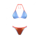 Bikini-Set | BH und Höschen | Himmelblau und Mandarine| Größe XS | Nostalgia | Quelton - Foto 1