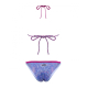 Bikini-Set | BH und Höschen | Handgefertigt | Heißes Rosa und Hellblau| Größe XS| Iconic| Quelton - Foto 2