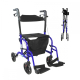 Luxus Rollator | Rollator-Rollstuhl-Kombination | Faltbar | Bremse | Aluminium | Blau | Picasso | Mobiclinic - Foto 1