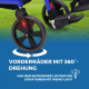 Luxus Rollator | Rollator-Rollstuhl-Kombination | Faltbar | Bremse | Aluminium | Blau | Picasso | Mobiclinic - Foto 8