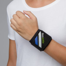 Verstellbares Armband | Schwarz | Verstauchung | Einheitsgröße | MQ20A | EMO