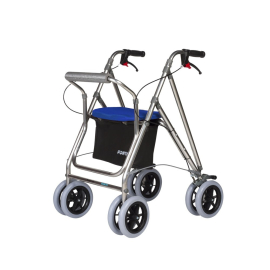 Rollator mit Sitz | Aluminium | Blau | Kanguro Plus | FORTA